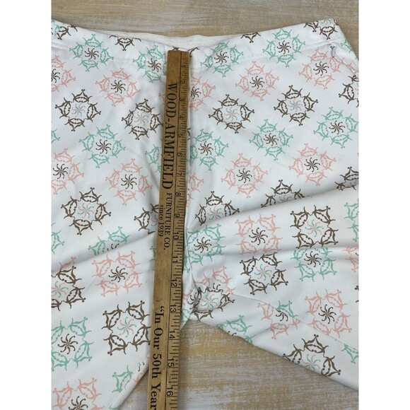 Bolle Golf Capri Pants Women’s Size 14 Cropped Athletic White Pink Green Pockets - Picture 7 of 10